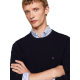 TOMMY HILFIGER</br>Ανδρικό Πουλόβερ Μπλε Structure Crewneck Cotton Regular MW0MW36347-DW5 Tommy Hilfiger TOMMY HILFIGER</br>Ανδρικό Πουλόβερ Μπλε Structure Crewneck Cotton Regular MW0MW36347-DW5 Tommy Hilfiger