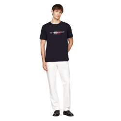 Ανδρικό T-shirt Μπλε Regular MW0MW36455-DW5 Tommy Hilfiger