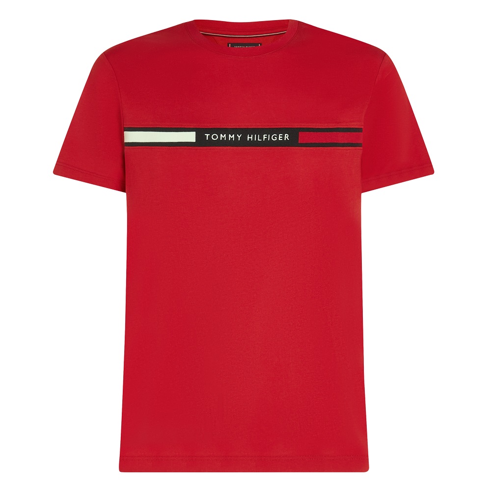 TOMMY HILFIGER</br>Ανδρικό T-shirt Κόκκινο Regular MW0MW36498-XLD Tommy Hilfiger TOMMY HILFIGER</br>Ανδρικό T-shirt Κόκκινο Regular MW0MW36498-XLD Tommy Hilfiger