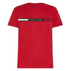 Ανδρικό T-shirt Κόκκινο Regular MW0MW36498-XLD Tommy Hilfiger