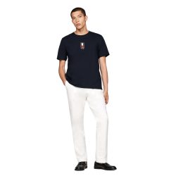 Ανδρικό T-shirt Μπλε Regular MW0MW36512-DW5 Tommy Hilfiger