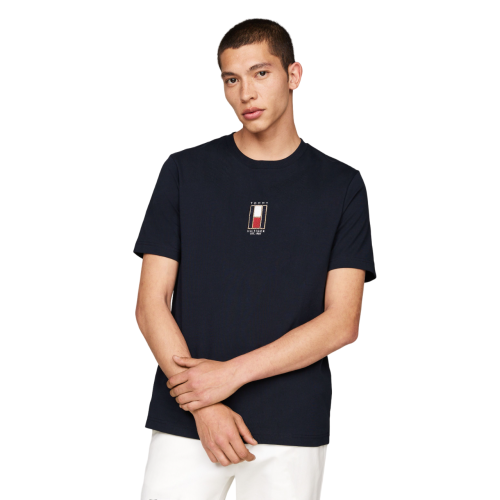 Ανδρικό T-shirt Μπλε Regular MW0MW36512-DW5 Tommy Hilfiger