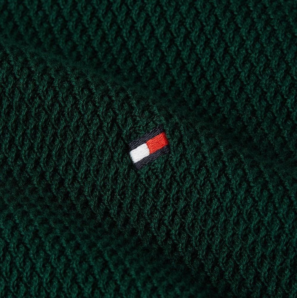 TOMMY HILFIGER</br>Ανδρικό Πουλόβερ Πράσινο Structure Crewneck Cotton Regular MW0MW36525-L6K Tommy Hilfiger TOMMY HILFIGER</br>Ανδρικό Πουλόβερ Πράσινο Structure Crewneck Cotton Regular MW0MW36525-L6K Tommy Hilfiger