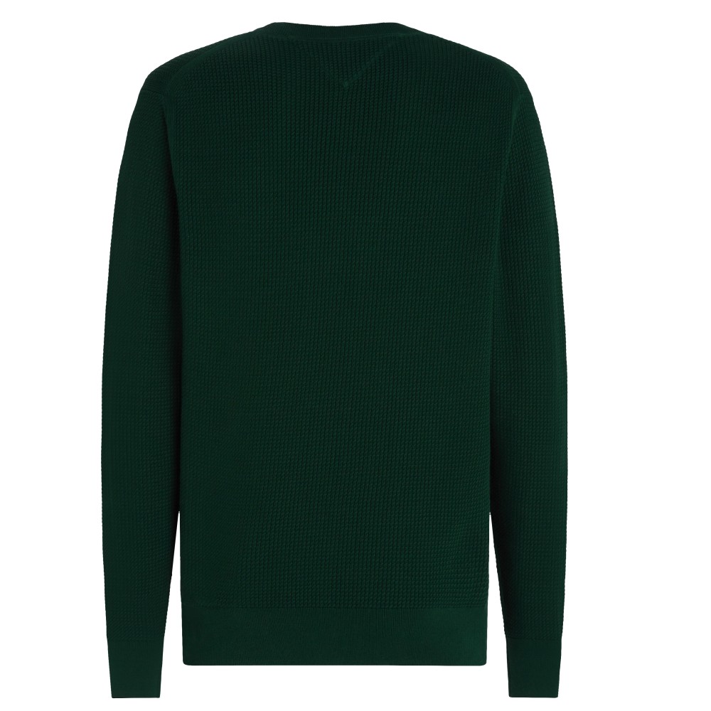 TOMMY HILFIGER</br>Ανδρικό Πουλόβερ Πράσινο Structure Crewneck Cotton Regular MW0MW36525-L6K Tommy Hilfiger TOMMY HILFIGER</br>Ανδρικό Πουλόβερ Πράσινο Structure Crewneck Cotton Regular MW0MW36525-L6K Tommy Hilfiger