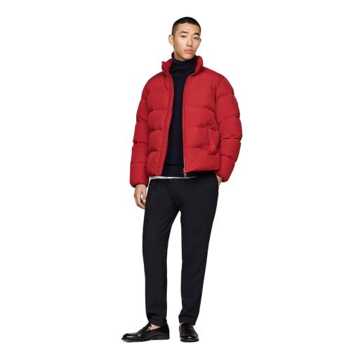 Ανδρικό Μπουφάν Αδιάβροχο Κόκκινο Down Puffer Jacket MW0MW36666-XNN Tommy Hilfiger