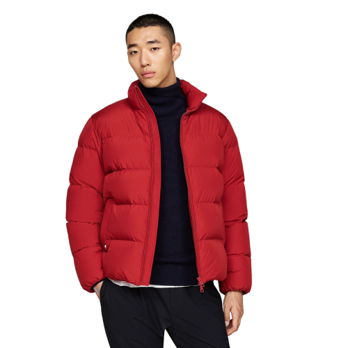 Ανδρικό Μπουφάν Αδιάβροχο Κόκκινο Down Puffer Jacket MW0MW36666-XNN Tommy Hilfiger