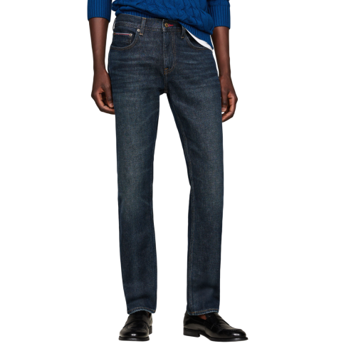 Ανδρικό Τζιν Παντελόνι Μπλε Denton THStretch Straight MW0MW36669-1BM Tommy Hilfiger
