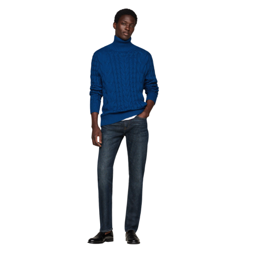 Ανδρικό Τζιν Παντελόνι Μπλε Denton THStretch Straight MW0MW36669-1BM Tommy Hilfiger