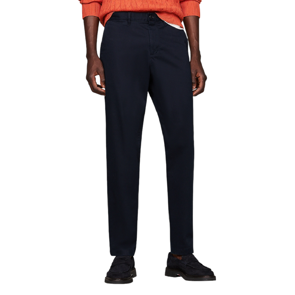 TOMMY HILFIGER</br>Ανδρικό Παντελόνι Μπλε Harlem Satin Chino Relaxed Tapered MW0MW36708-DW5 Tommy Hilfiger TOMMY HILFIGER</br>Ανδρικό Παντελόνι Μπλε Harlem Satin Chino Relaxed Tapered MW0MW36708-DW5 Tommy Hilfiger