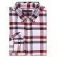 TOMMY HILFIGER</br>Ανδρικό Πουκάμισο Oxford Μπορντώ/Multi Καρό Regular MW0MW36818-0QJ Tommy Hilfiger