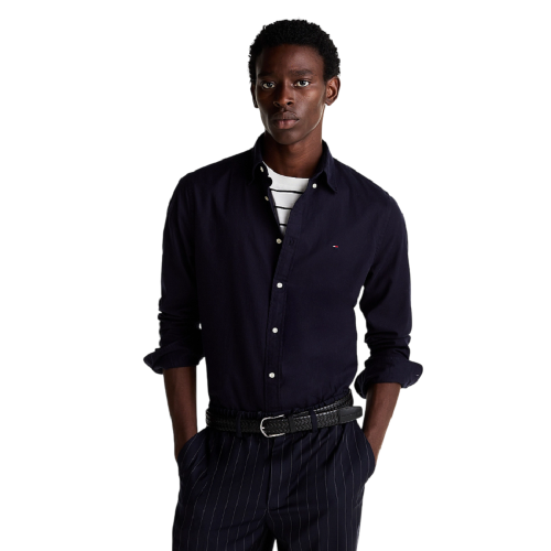 Ανδρικό Πουκάμισο Μπλε Flannel THFlex Regular MW0MW36824-DW5 Tommy Hilfiger