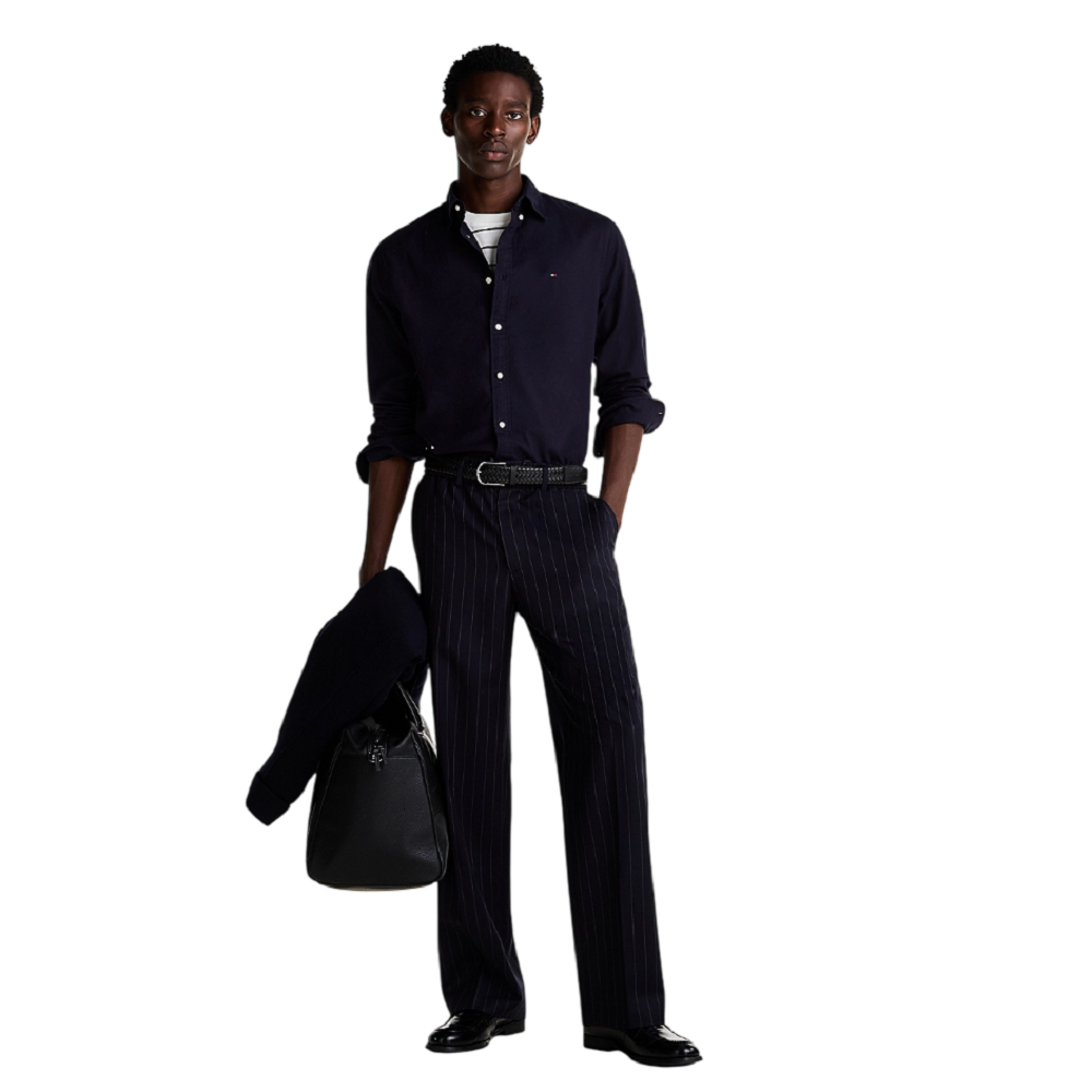 TOMMY HILFIGER</br>Ανδρικό Πουκάμισο Μπλε Flannel THFlex Regular MW0MW36824-DW5 Tommy Hilfiger