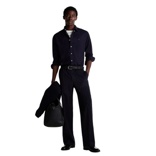 Ανδρικό Πουκάμισο Μπλε Flannel THFlex Regular MW0MW36824-DW5 Tommy Hilfiger