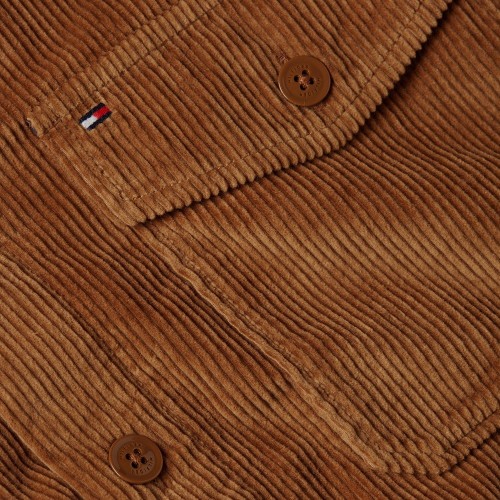 Ανδρικό Πουκάμισο Κάμελ Κοτλέ Overshirt Relaxed MW0MW36855-GWP Tommy Hilfiger