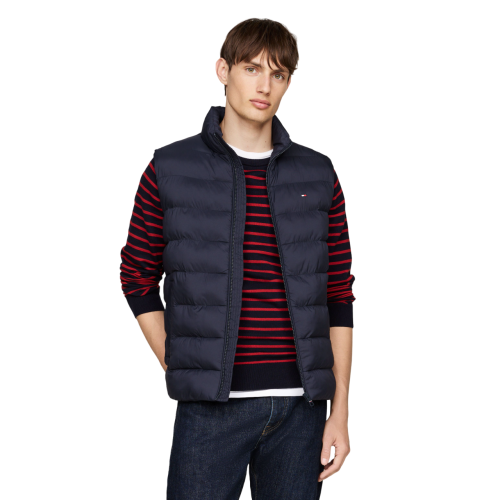 Ανδρικό Μπουφάν Αμάνικο Αδιάβροχο Μπλε MW0MW37255-DW5 Tommy Hilfiger