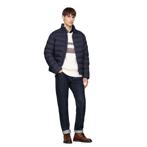 Ανδρικό Μπουφάν Αδιάβροχο Μπλε MW0MW37259-DW5 Tommy Hilfiger