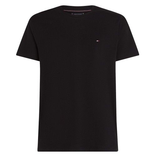 Tommy Hilfiger MW0MW37267-BDS Ανδρικό T-shirt Μαύρο Essential Regular Fit 