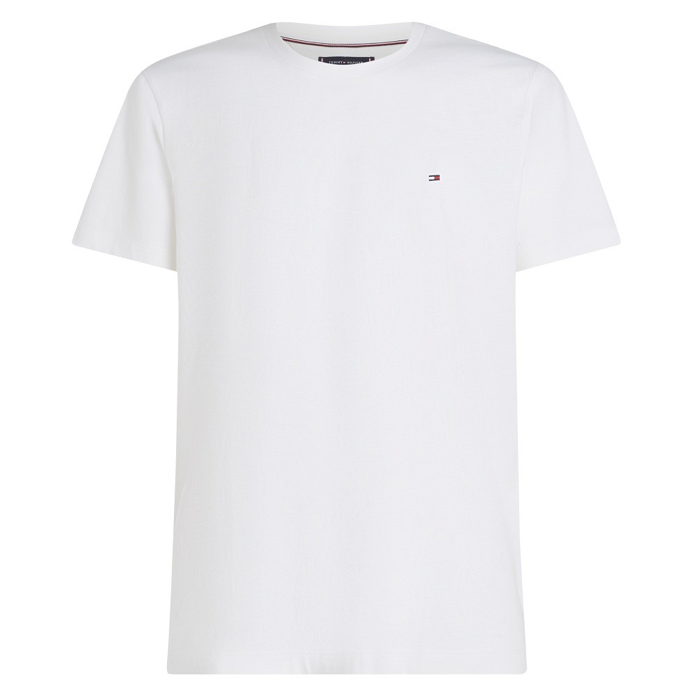 TOMMY HILFIGER</br>Ανδρικό T-shirt Λευκό Essential Regular Fit MW0MW37267-YBR Tommy Hilfiger TOMMY HILFIGER</br>Ανδρικό T-shirt Λευκό Essential Regular Fit MW0MW37267-YBR Tommy Hilfiger