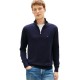 TOMMY HILFIGER</br>Tommy Hilfiger Essential Cotton 1/4 Zip Mock Regular MW0MW37331-DW5 Ανδρικό Πουλόβερ Μπλε