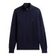 TOMMY HILFIGER</br>Tommy Hilfiger Essential Cotton 1/4 Zip Mock Regular MW0MW37331-DW5 Ανδρικό Πουλόβερ Μπλε