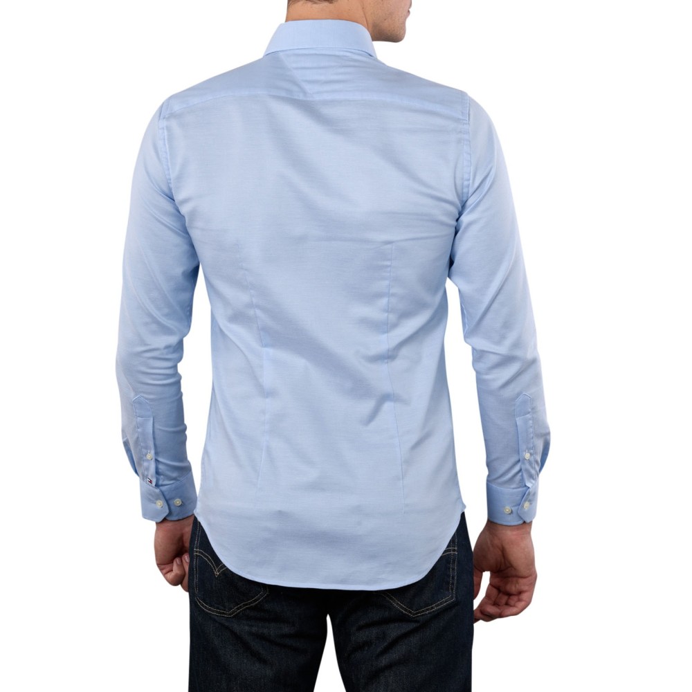 TOMMY HILFIGER</br>Ανδρικό Πουκάμισο Σιέλ THFlex Slim MW0MW37335-C1Z Tommy Hilfiger TOMMY HILFIGER</br>Ανδρικό Πουκάμισο Σιέλ THFlex Slim MW0MW37335-C1Z Tommy Hilfiger
