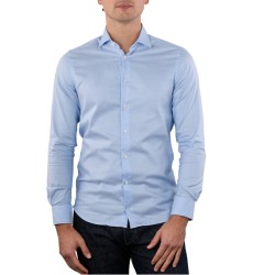 Ανδρικό Πουκάμισο Σιέλ THFlex Slim  MW0MW37335-C1Z Tommy Hilfiger