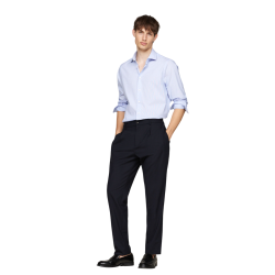 Ανδρικό Πουκάμισο Γαλάζιο Ριγέ THFlex Slim MW0MW37336-0A4 Tommy Hilfiger