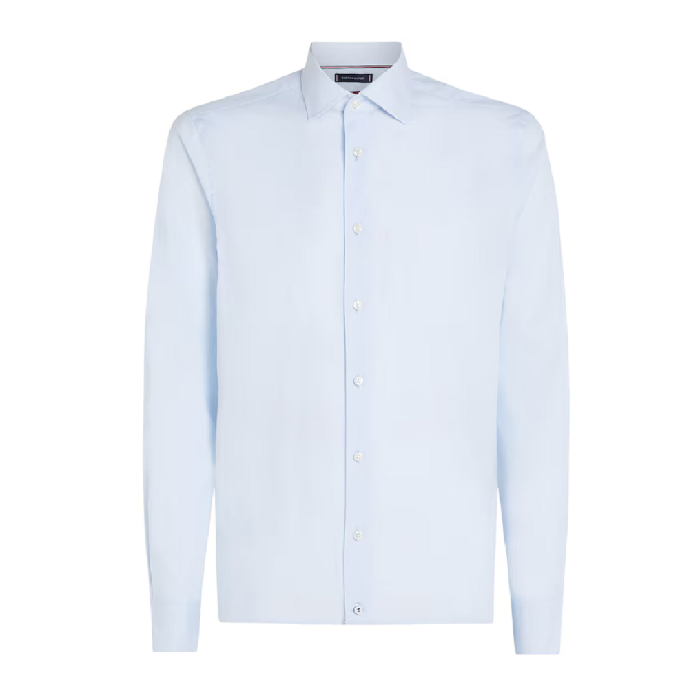TOMMY HILFIGER</br>Ανδρικό Πουκάμισο Σιέλ Ριγέ THFlex Slim MW0MW37336-0A5 Tommy Hilfiger TOMMY HILFIGER</br>Ανδρικό Πουκάμισο Σιέλ Ριγέ THFlex Slim MW0MW37336-0A5 Tommy Hilfiger