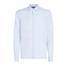 Ανδρικό Πουκάμισο Σιέλ Ριγέ THFlex Slim MW0MW37336-0A5 Tommy Hilfiger