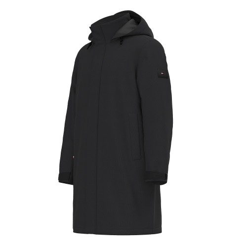 Ανδρικό Μπουφάν Παρκά Αδιάβροχο Μαύρο Tech Padded Parka MW0MW37369-BDS Tommy Hilfiger