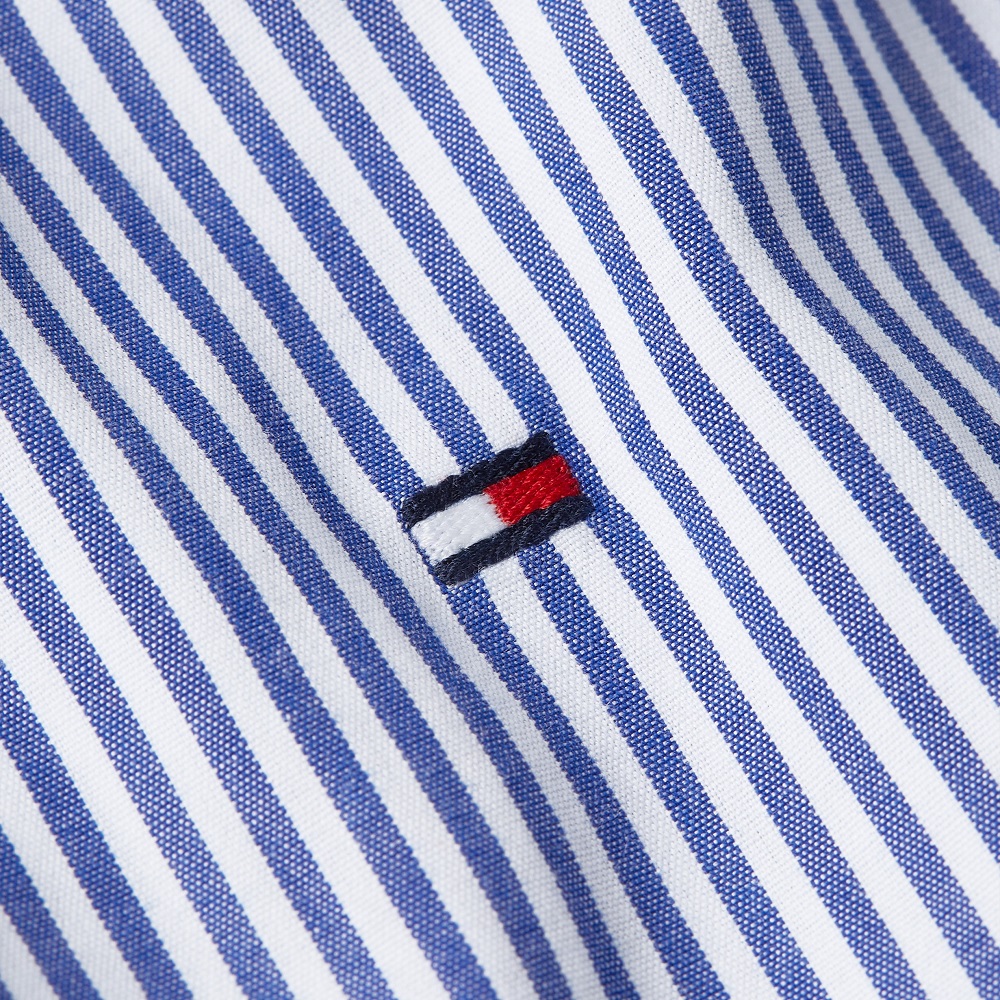 TOMMY HILFIGER</br>Ανδρικό Πουκάμισο Γαλάζιο/Λευκό Ριγέ THFlex Poplin Regular MW0MW37549-0A5 Tommy Hilfiger TOMMY HILFIGER</br>Ανδρικό Πουκάμισο Γαλάζιο/Λευκό Ριγέ THFlex Poplin Regular MW0MW37549-0A5 Tommy Hilfiger
