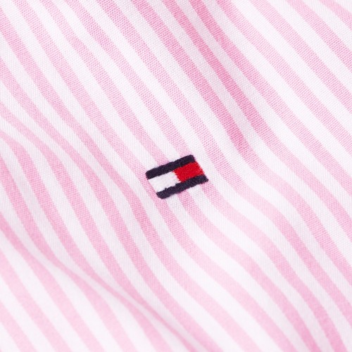 Ανδρικό Πουκάμισο Ροζ/Λευκό Ριγέ THFlex Poplin Regular MW0MW37549-0FA Tommy Hilfiger Ανδρικό Πουκάμισο Ροζ/Λευκό Ριγέ THFlex Poplin Regular MW0MW37549-0FA Tommy Hilfiger