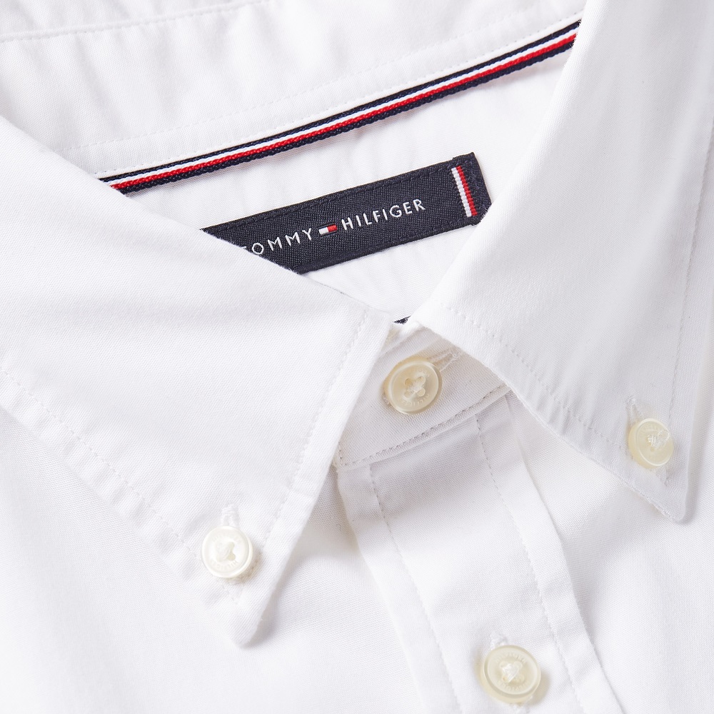 TOMMY HILFIGER</br>Ανδρικό Πουκάμισο Λευκό THFlex Poplin Regular Short Sleeve MW0MW37584-YCF Tommy Hilfiger TOMMY HILFIGER</br>Ανδρικό Πουκάμισο Λευκό THFlex Poplin Regular Short Sleeve MW0MW37584-YCF Tommy Hilfiger