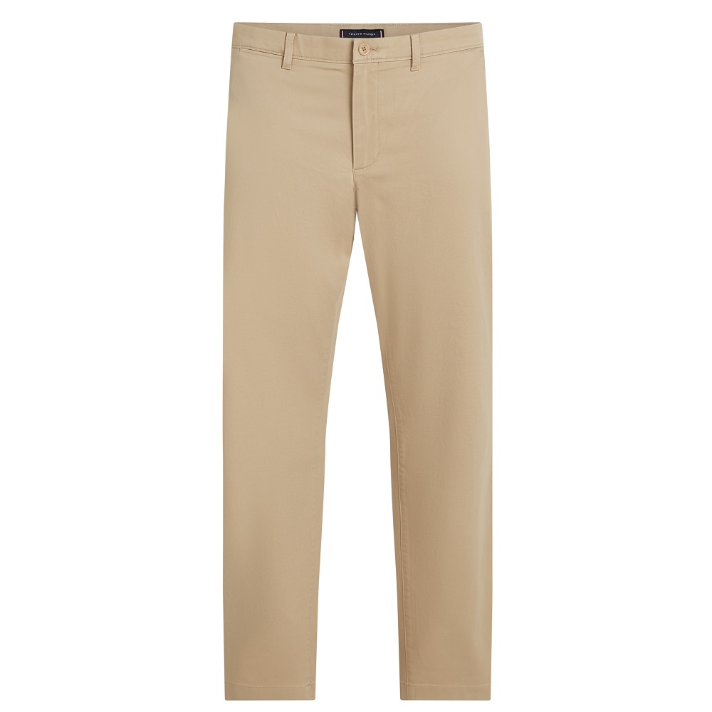 TOMMY HILFIGER</br>Ανδρικό Παντελόνι Μπεζ Denton Stretch Satin Chino Straight MW0MW37873-AEG Tommy Hilfiger TOMMY HILFIGER</br>Ανδρικό Παντελόνι Μπεζ Denton Stretch Satin Chino Straight MW0MW37873-AEG Tommy Hilfiger