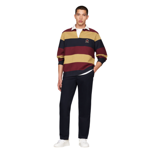 Ανδρικό Παντελόνι Μπλε Denton Stretch Satin Chino Straight MW0MW37873-DW5 Tommy Hilfiger Ανδρικό Παντελόνι Μπλε Denton Stretch Satin Chino Straight MW0MW37873-DW5 Tommy Hilfiger