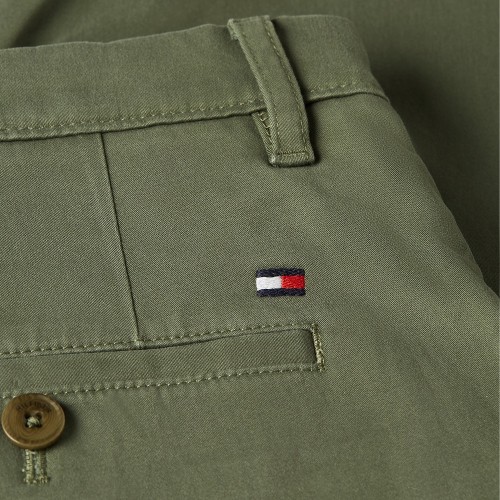 Ανδρικό Παντελόνι Χακί Denton Stretch Satin Chino Straight MW0MW37873-PLI Tommy Hilfiger Ανδρικό Παντελόνι Χακί Denton Stretch Satin Chino Straight MW0MW37873-PLI Tommy Hilfiger