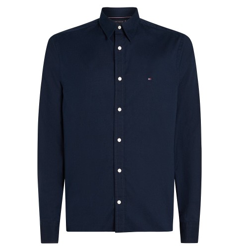 Ανδρικό Πουκάμισο Μπλε THFlex Poplin Slim MW0MW38137-DW5 Tommy Hilfiger Ανδρικό Πουκάμισο Μπλε THFlex Poplin Slim MW0MW38137-DW5 Tommy Hilfiger