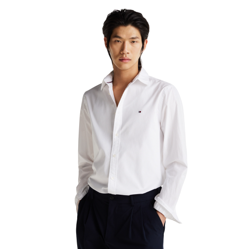 Ανδρικό Πουκάμισο Λευκό THFlex Poplin Slim MW0MW38137-YCF Tommy Hilfiger Ανδρικό Πουκάμισο Λευκό THFlex Poplin Slim MW0MW38137-YCF Tommy Hilfiger