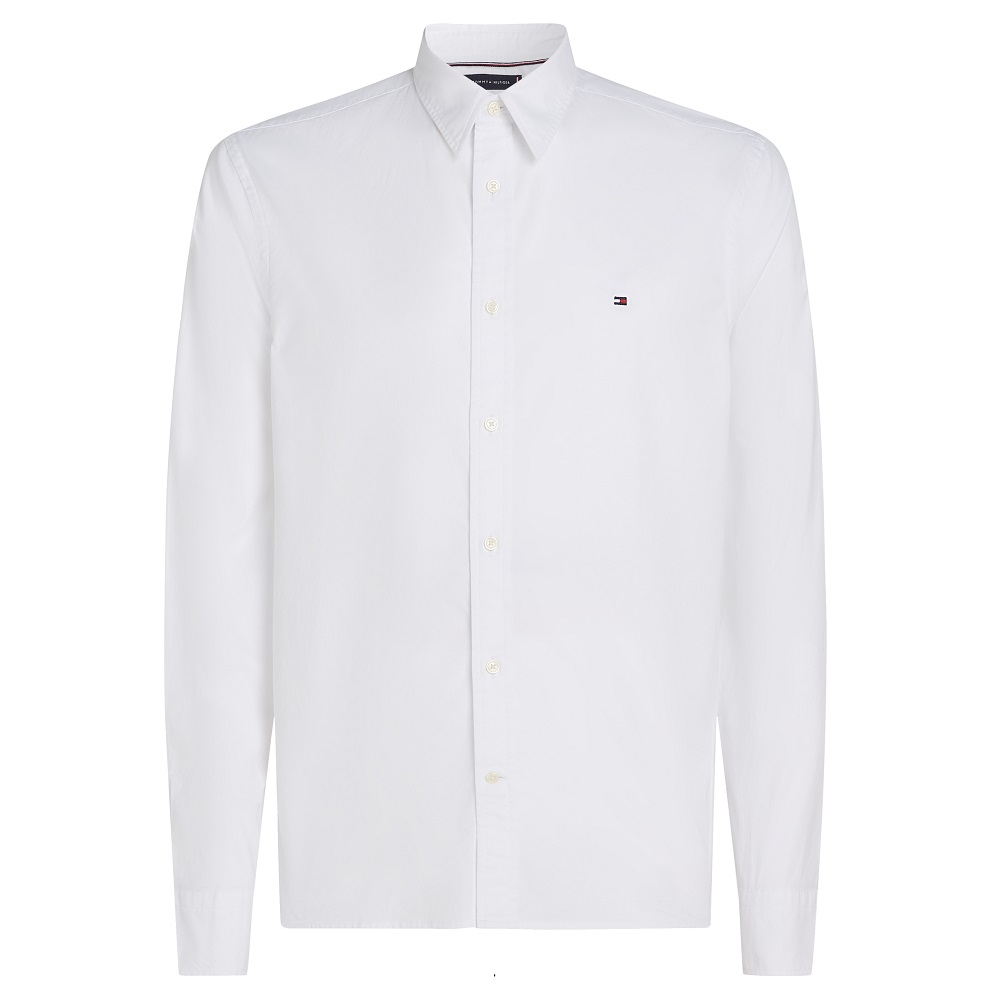 TOMMY HILFIGER</br>Ανδρικό Πουκάμισο Λευκό THFlex Poplin Slim MW0MW38137-YCF Tommy Hilfiger TOMMY HILFIGER</br>Ανδρικό Πουκάμισο Λευκό THFlex Poplin Slim MW0MW38137-YCF Tommy Hilfiger