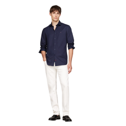 Ανδρικό Πουκάμισο Μπλε Poplin Slim MW0MW38347-CHS Tommy Hilfiger