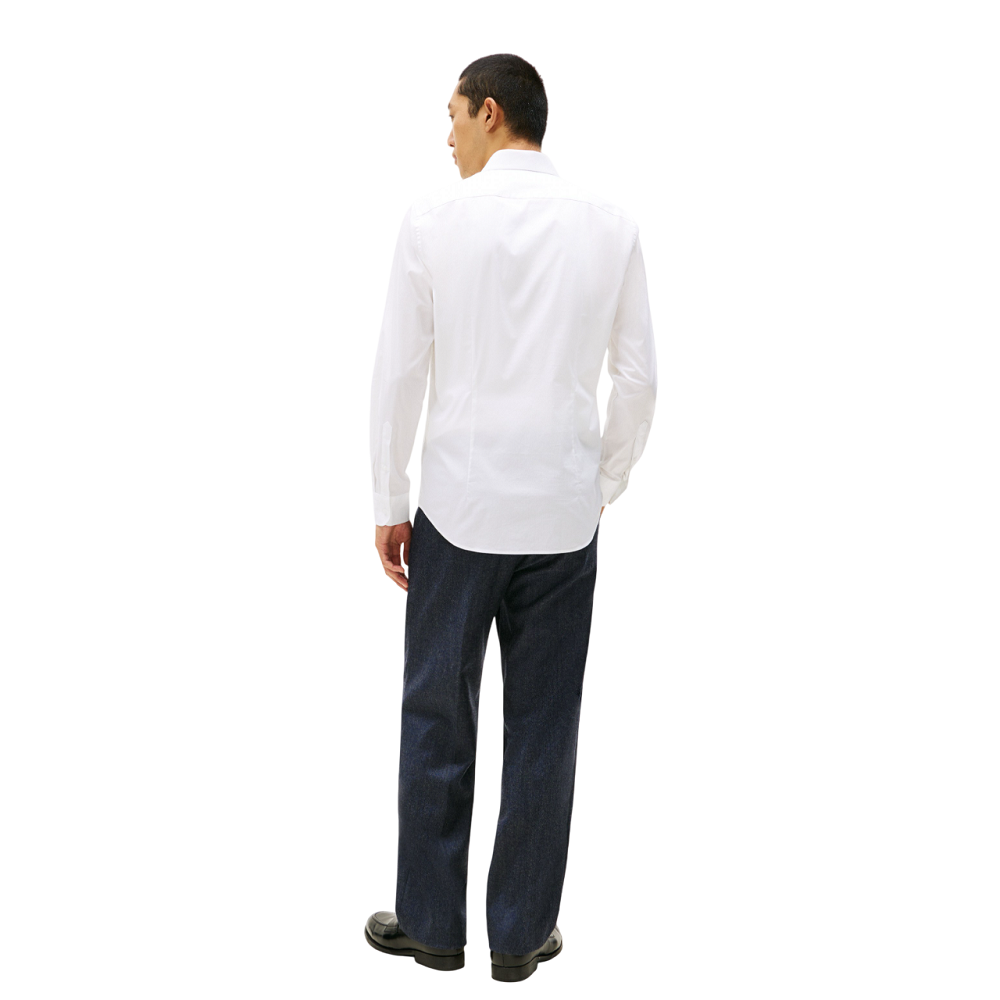 TOMMY HILFIGER</br>Tommy Hilfiger Core THFlex Poplin Slim Fit Shirt MW0MW38347-YAF Ανδρικό Πουκάμισο Λευκό