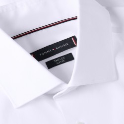 Ανδρικό Πουκάμισο Λευκό Poplin Slim MW0MW38347-YAF Tommy Hilfiger