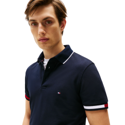Ανδρικό Polo T-shirt Μπλε Slim MW0MW38458-DW5 Tommy Hilfiger