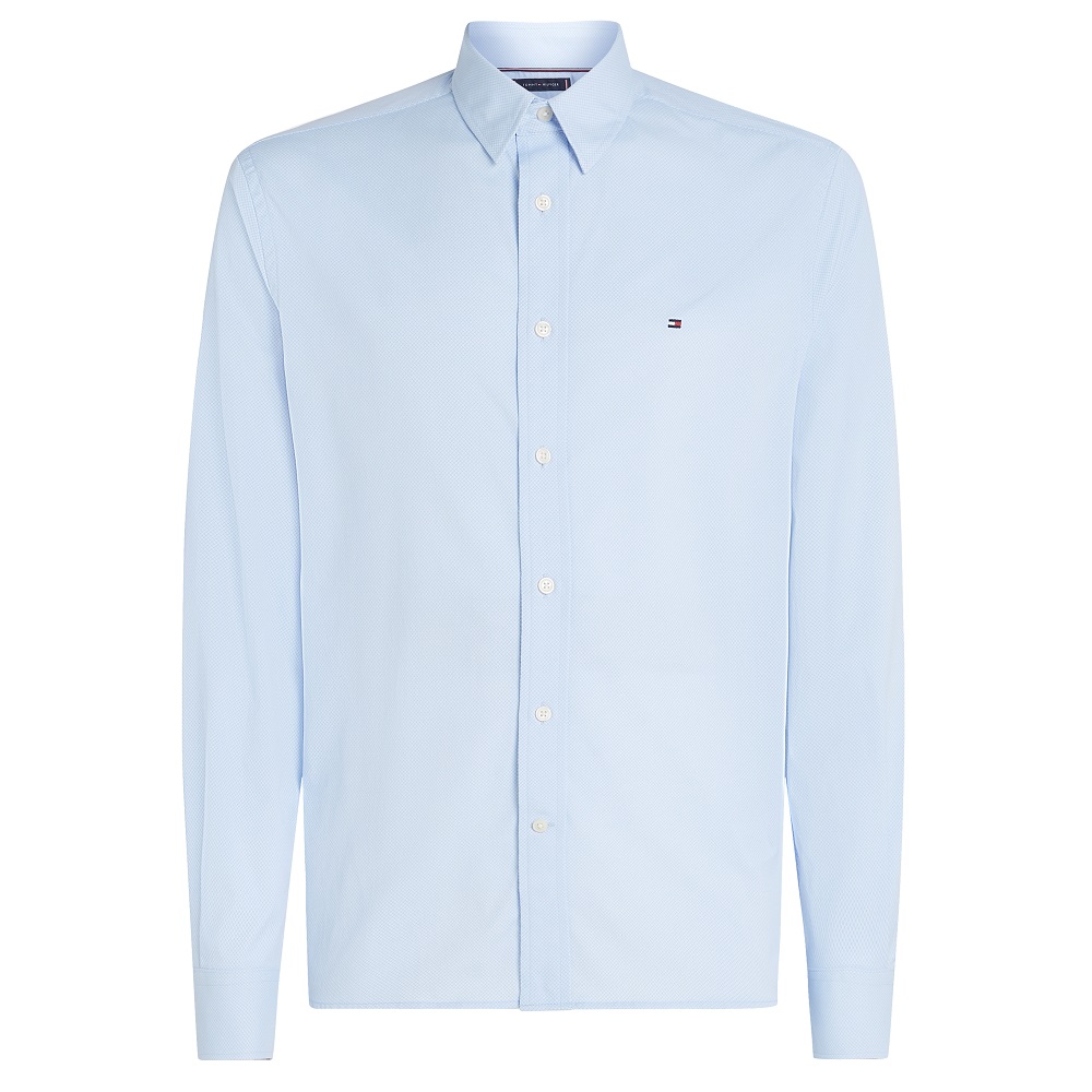 TOMMY HILFIGER</br>Ανδρικό Πουκάμισο Γαλάζιο Performance Regular MW0MW38550-0GY Tommy Hilfiger TOMMY HILFIGER</br>Ανδρικό Πουκάμισο Γαλάζιο Performance Regular MW0MW38550-0GY Tommy Hilfiger