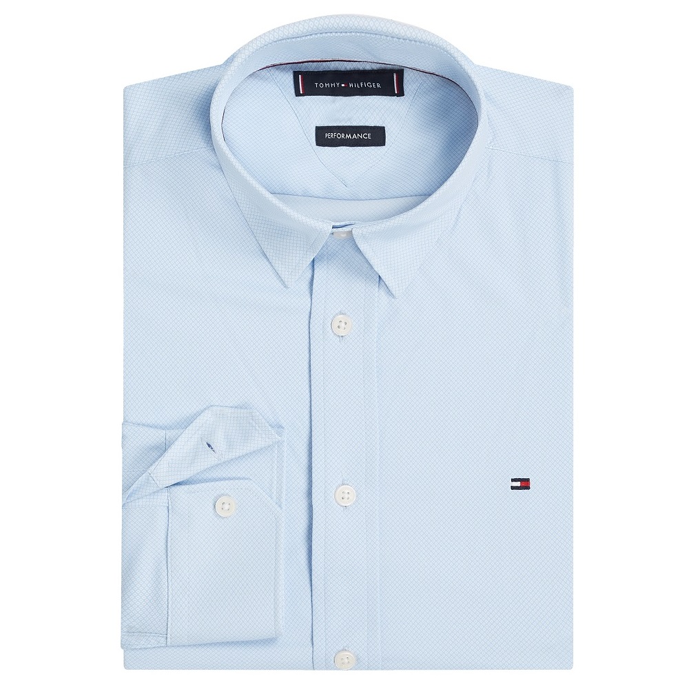 TOMMY HILFIGER</br>Ανδρικό Πουκάμισο Γαλάζιο Performance Regular MW0MW38550-0GY Tommy Hilfiger TOMMY HILFIGER</br>Ανδρικό Πουκάμισο Γαλάζιο Performance Regular MW0MW38550-0GY Tommy Hilfiger