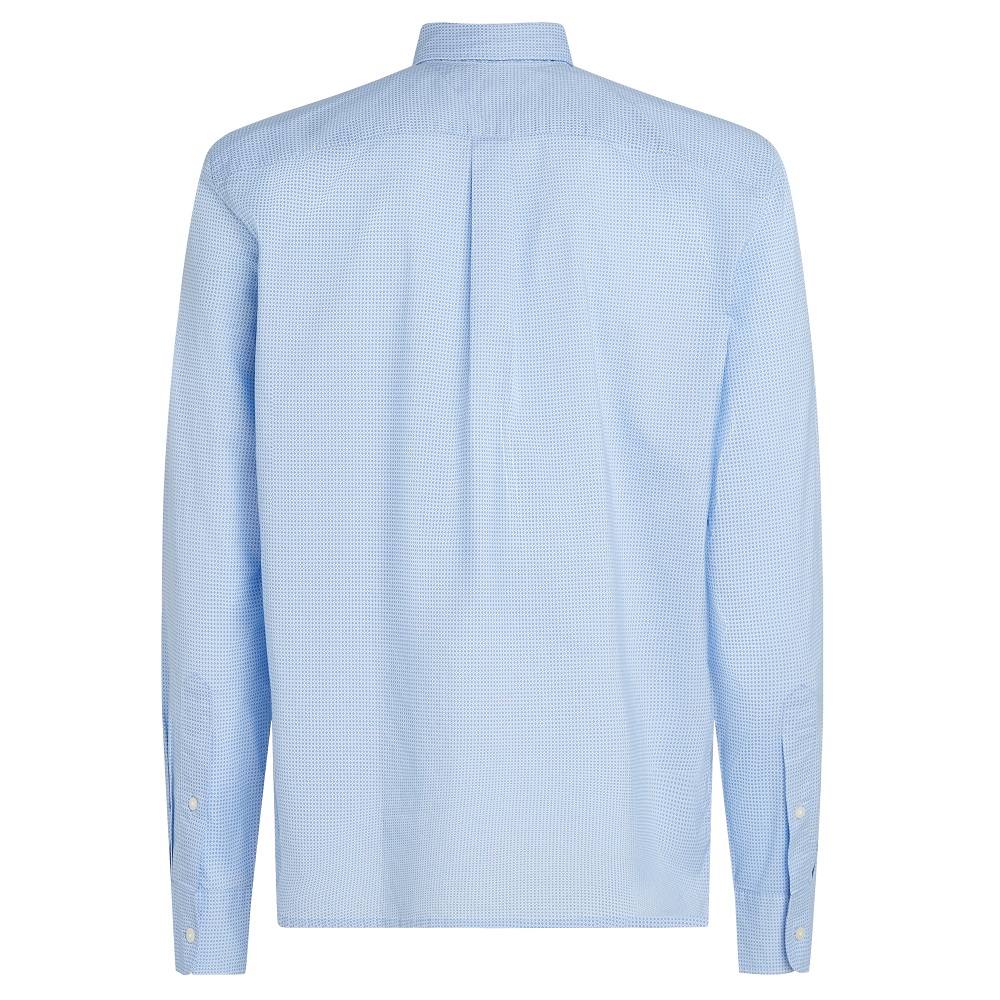 TOMMY HILFIGER</br>Ανδρικό Πουκάμισο Γαλάζιο THFlex Poplin Mini Print Regular MW0MW38555-0GY Tommy Hilfiger TOMMY HILFIGER</br>Ανδρικό Πουκάμισο Γαλάζιο THFlex Poplin Mini Print Regular MW0MW38555-0GY Tommy Hilfiger