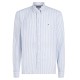 TOMMY HILFIGER</br>Ανδρικό Πουκάμισο Σιέλ/Λευκό Ριγέ Λινό Linen Essential Stripe Regular MW0MW38581-0A4 Tommy Hilfiger TOMMY HILFIGER</br>Ανδρικό Πουκάμισο Σιέλ/Λευκό Ριγέ Λινό Linen Essential Stripe Regular MW0MW38581-0A4 Tommy Hilfiger