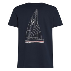 Ανδρικό T-shirt Μπλε Regular MW0MW38614-DW5 Tommy Hilfiger