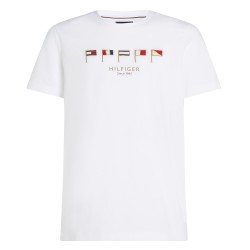 Ανδρικό T-shirt Λευκό Regular MW0MW38616-YBR Tommy Hilfiger