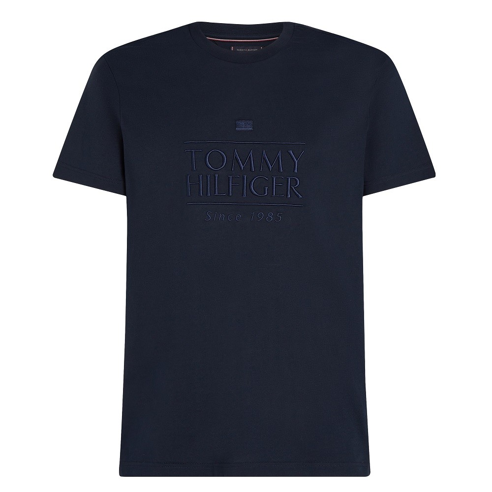 TOMMY HILFIGER</br>Ανδρικό T-shirt Μπλε Embroidery Regular MW0MW38620-DW5 Tommy Hilfiger TOMMY HILFIGER</br>Ανδρικό T-shirt Μπλε Embroidery Regular MW0MW38620-DW5 Tommy Hilfiger